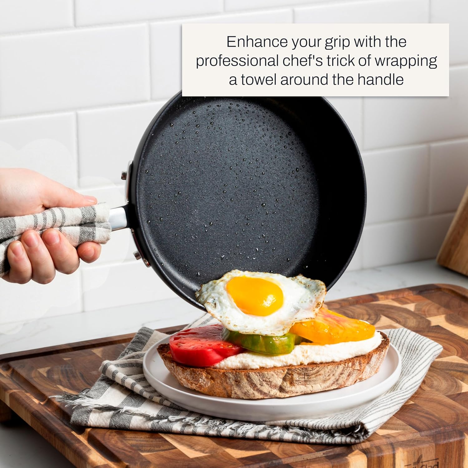 All-Clad HA1 fry pans stacked product image