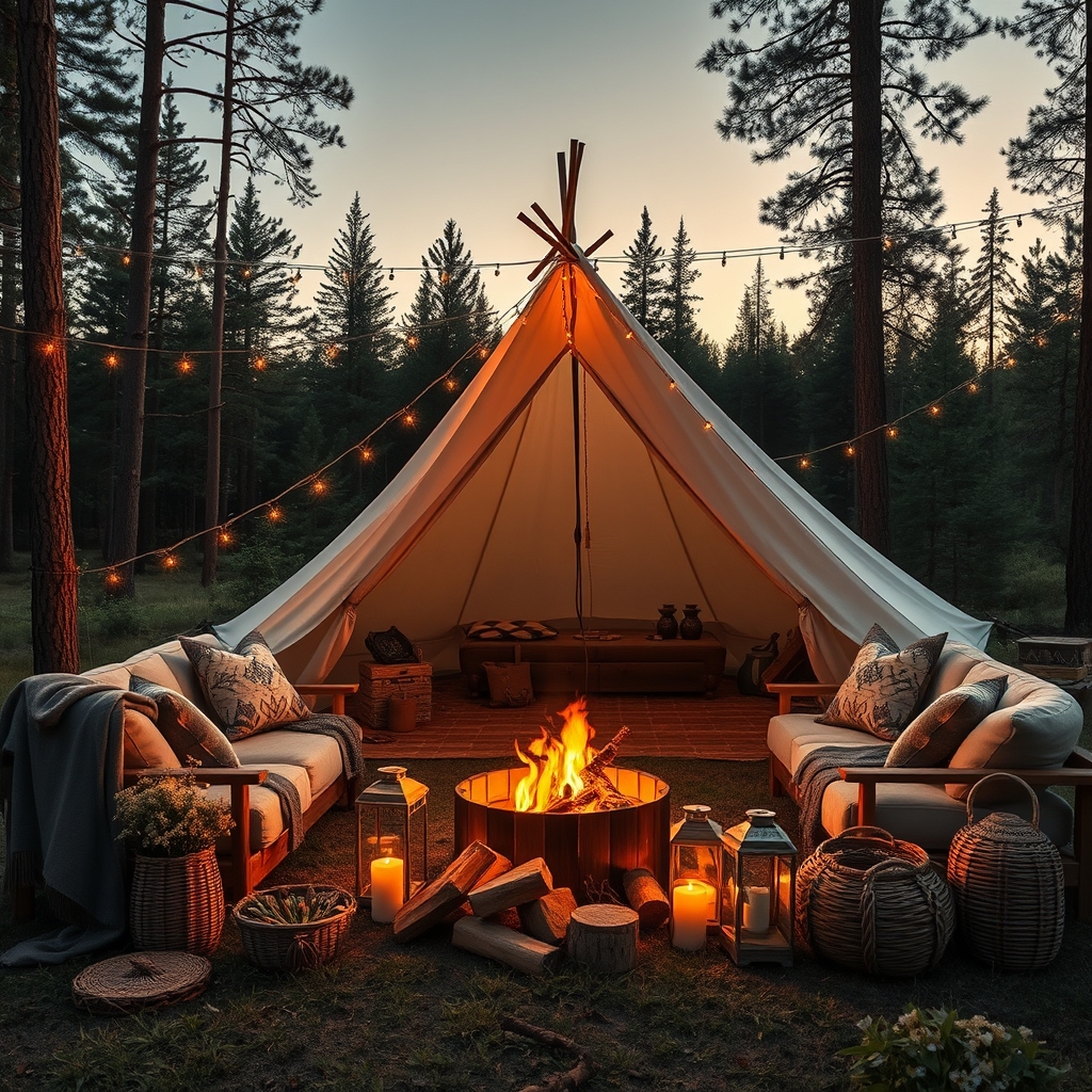 camping aesthetic setup - Illustration 1