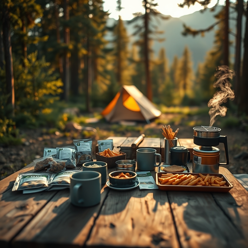 Camping food product view