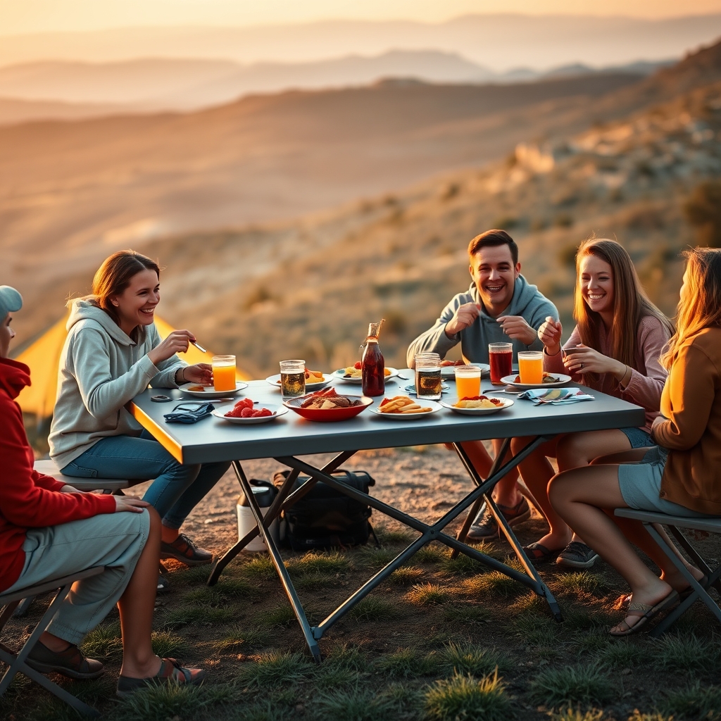 foldable camping table - Illustration 3
