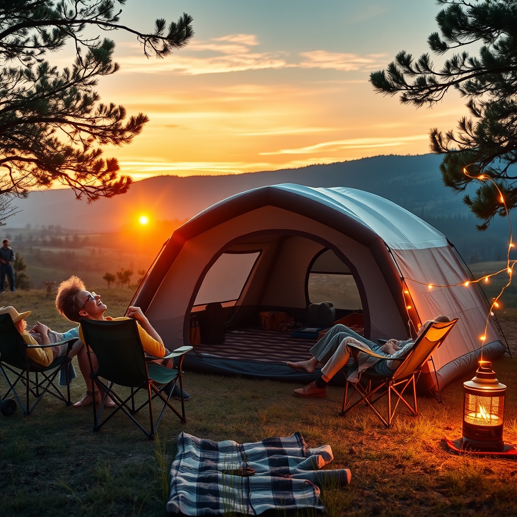 inflatable camping tent