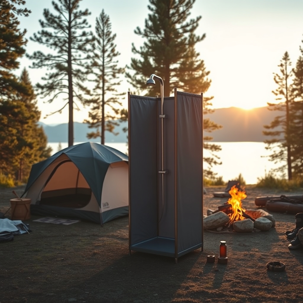 portable camping shower - Illustration 1