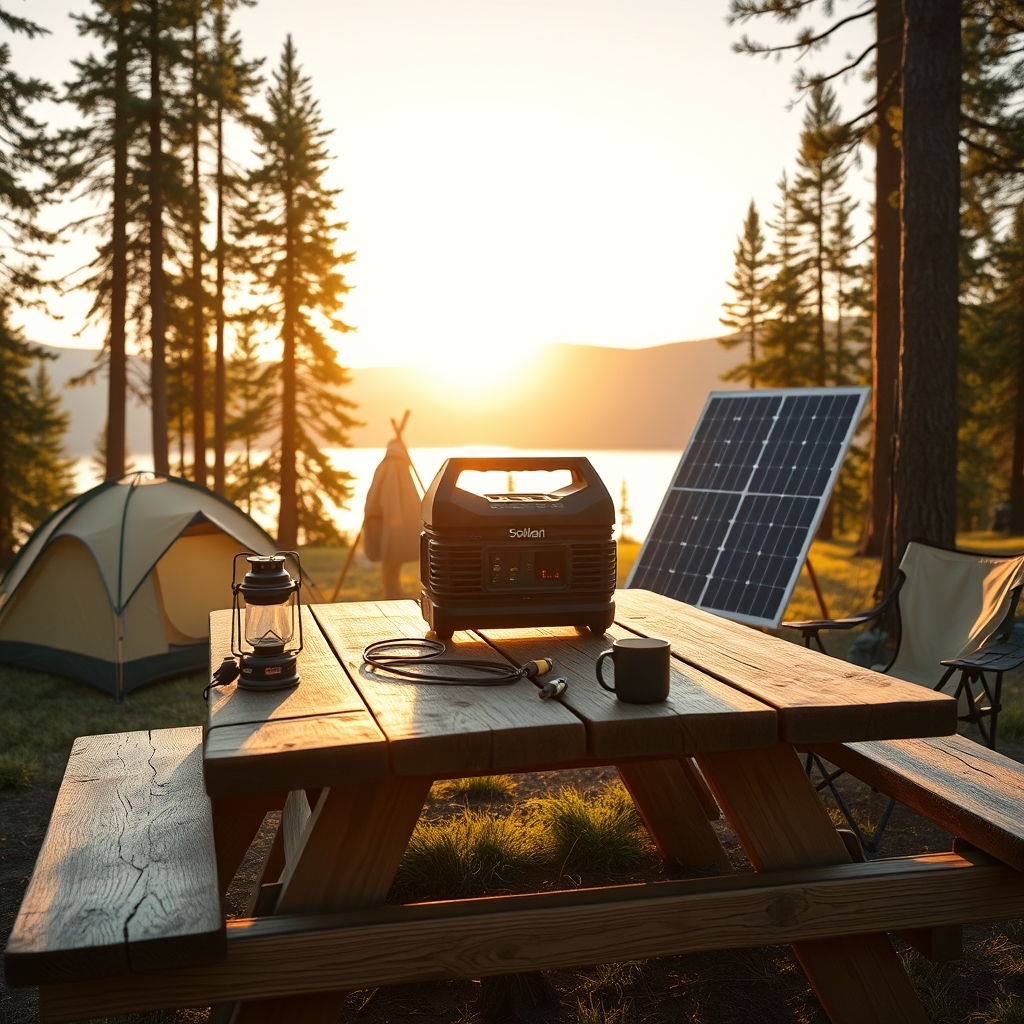 solar camping generator