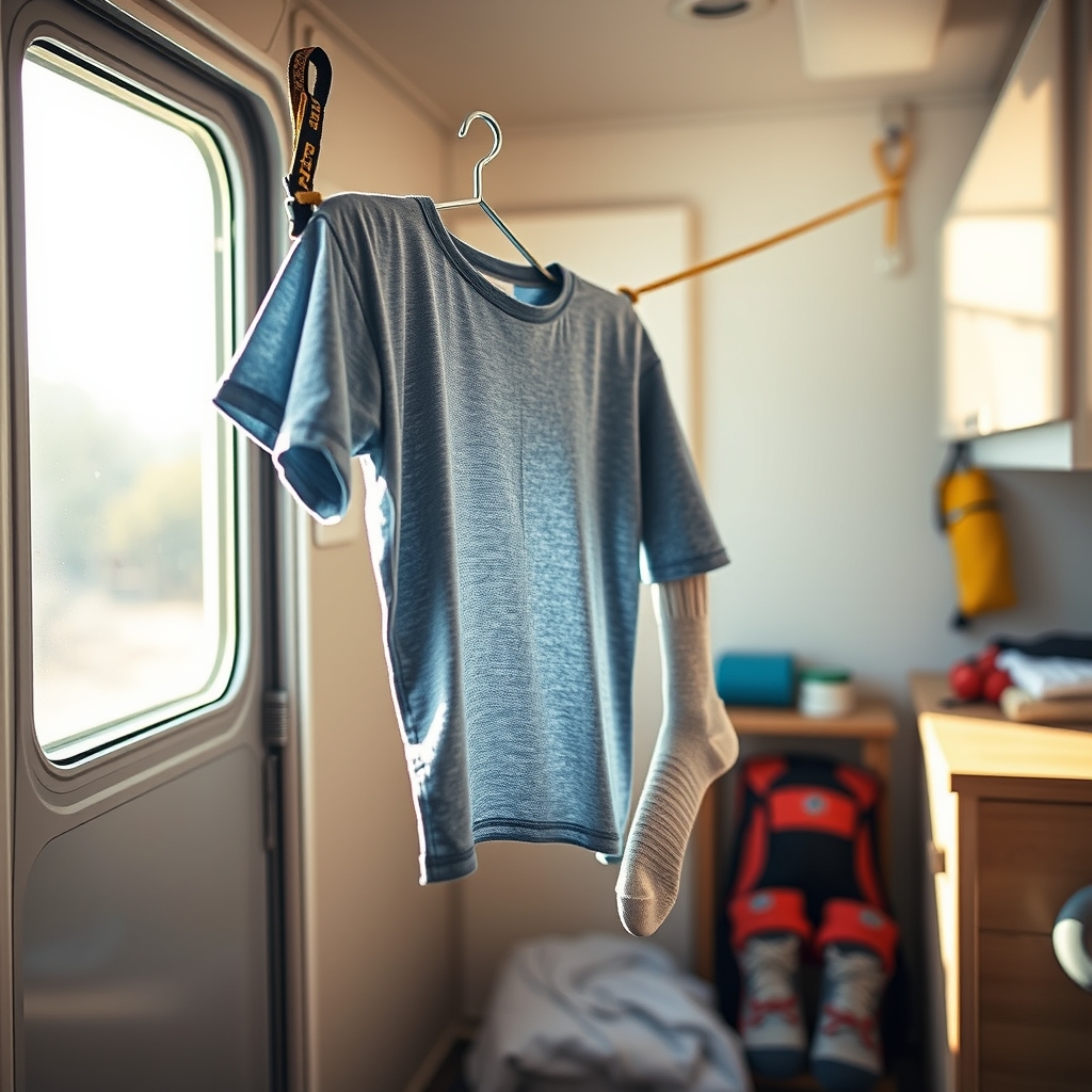 bungee clothesline in action