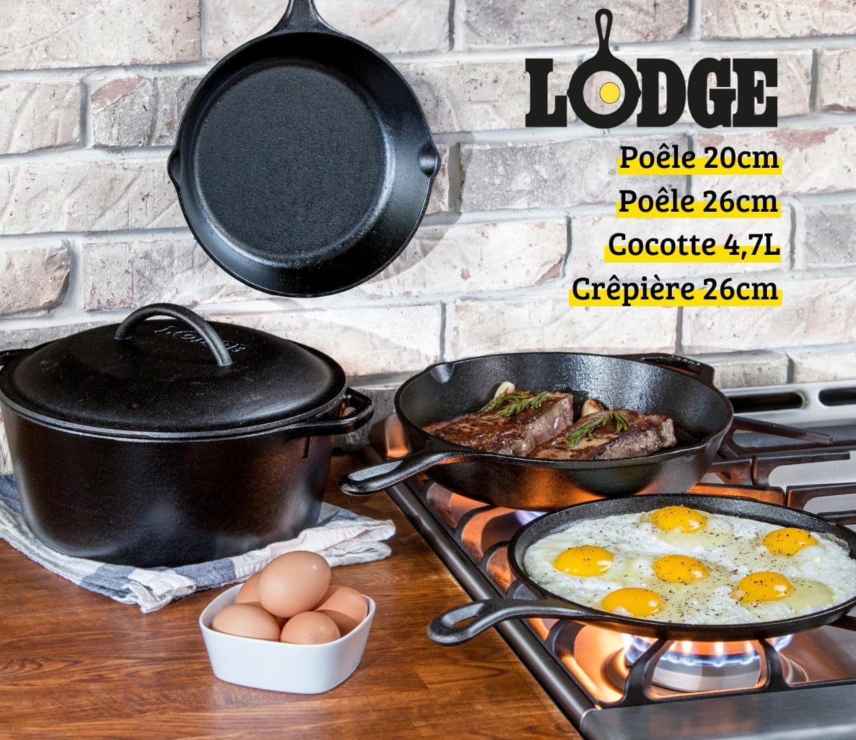 Lodge Cast Iron 5-Piece Set Amazon product image 2
