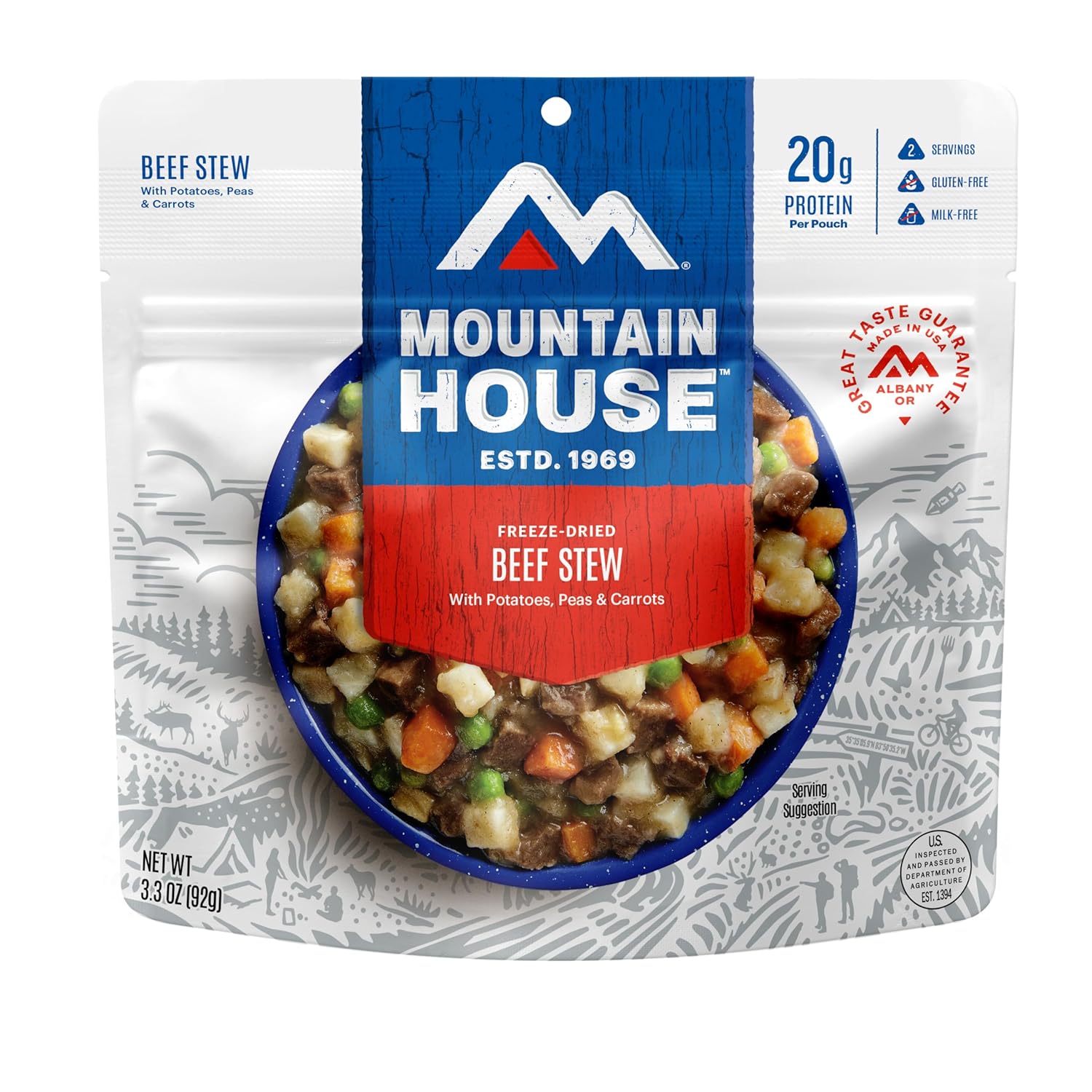 Mountain House Scrambled Eggs with Uncured Bacon prepared meal