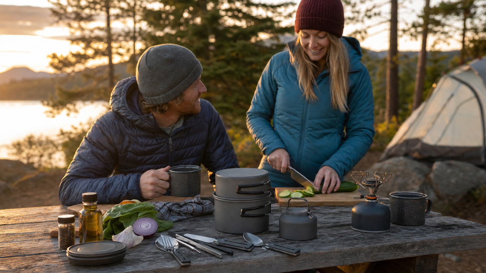 compact camping cooking kit