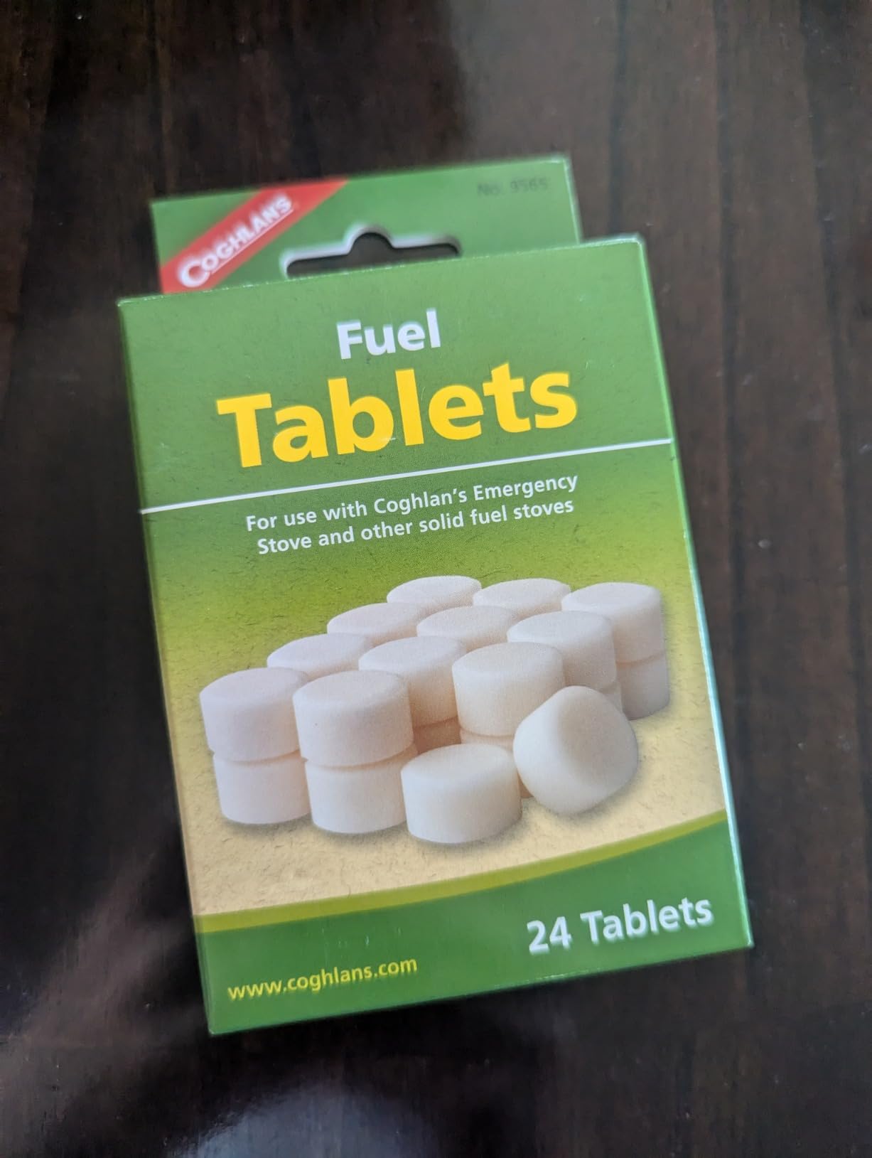 Coghlan's fuel tablets retail package from Amazon review media
