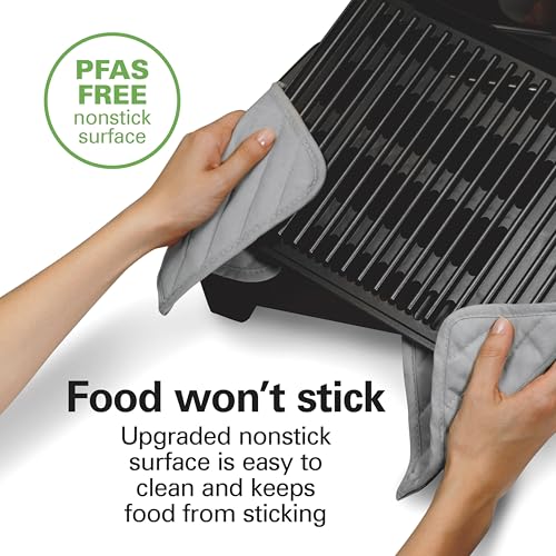 Hamilton Beach indoor searing grill removable nonstick grate