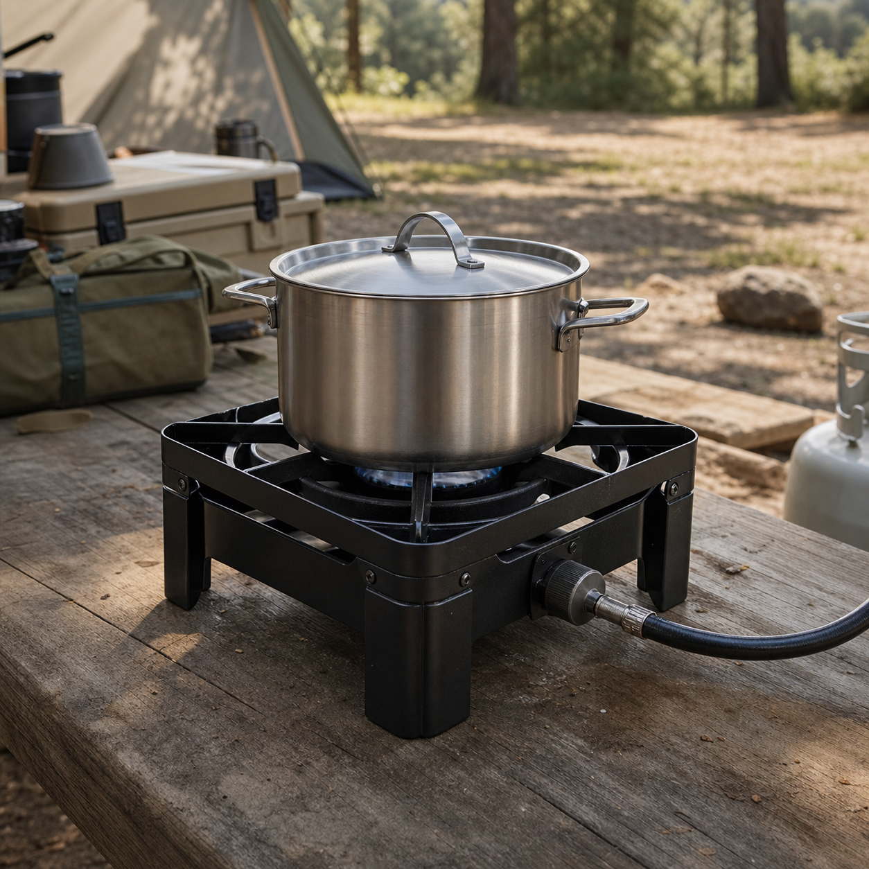 gasone high pressure burner outdoor cooking image